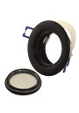 Ceiling Luminaire Vetra IP54 Black Round alumini