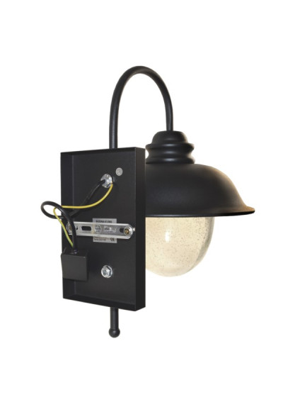 Oprawa elewacyjna Zuna czarna E27 | LEDownia.pl