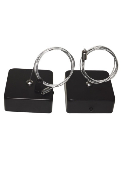 Lux Line Rectangular Linear Fixture Canopy Black | LEDownia.pl