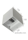 Oprawa elewacyjna LED Kreon 23w kwadrat 4000K bi | LEDownia.pl
