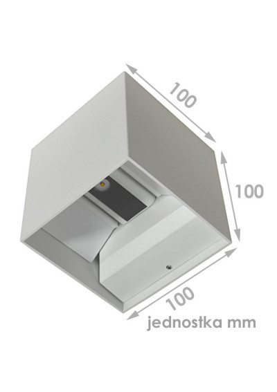 Oprawa elewacyjna LED Kreon 23w kwadrat 4000K bi | LEDownia.pl