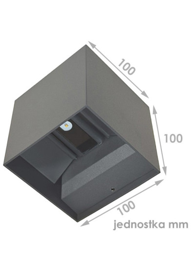 Oprawa elewacyjna LED Kreon 23w kwadrat 4000K an | LEDownia.pl