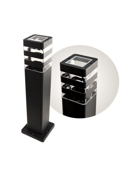 Słupek ogrodowy Santa 1x E27 50cm czarny | LEDownia.pl