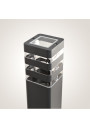 Outdoor Bollard Light Santa 1x E27 50cm antracyt