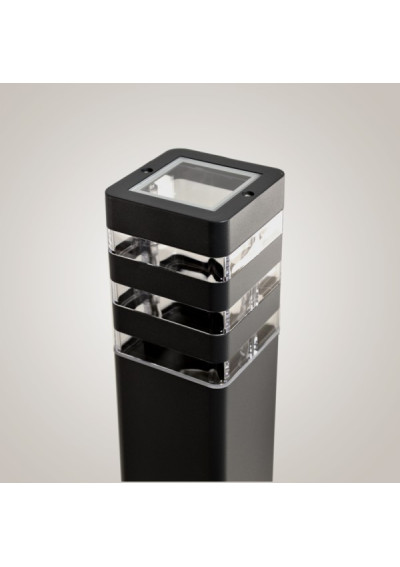 Słupek ogrodowy Santa 1x E27 80cm czarny | LEDownia.pl