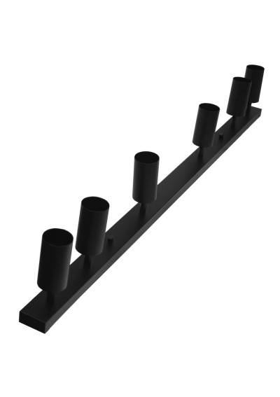 Lampa spotlight FERRO 6xGU10 czarna | LEDownia.pl