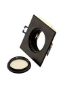 Ceiling Luminaire Vetra IP54 Black kwadrat alumini