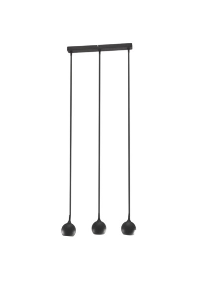 Lampa spotlight COLVA 3xGU10 czarna wisząca | LEDownia.pl