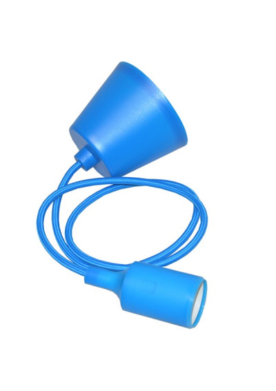 Oprawa Kido na żarówkę E27 z przewodem niebieska | LEDownia.pl