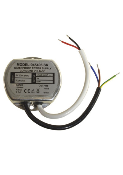 Zasilacz napięciowy LED do puszki 12V 60W IP67