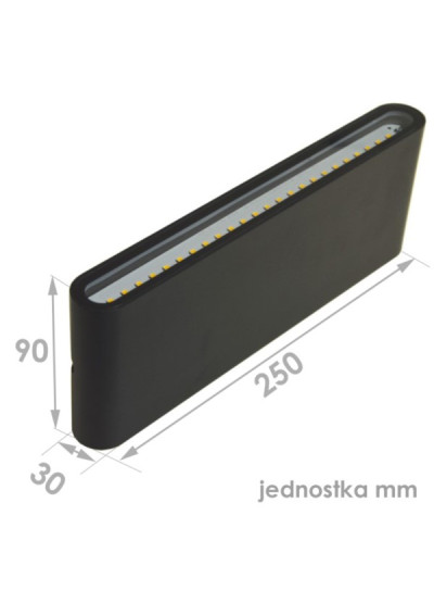 LED facade luminaire Lumina 2 x 9w 4000K Anthracite