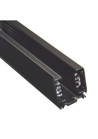 3-Phase Brilia Black Surface Mounted Track 2.0m | LEDownia.pl