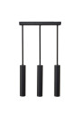 Hanging Lamp Karox 3GU10 Black Rectangular 56x290