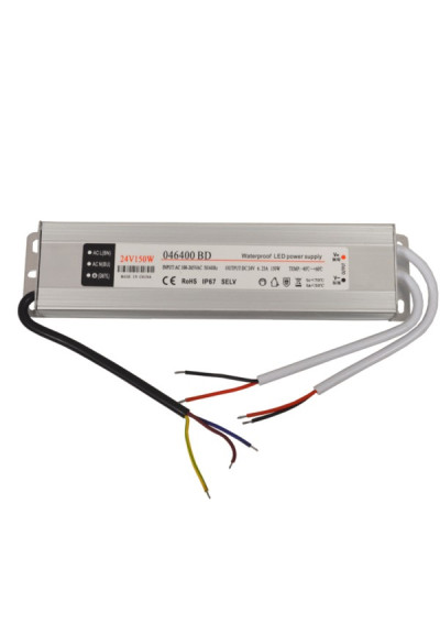 Zasilacz LED 24V 150W napięciowy IP67 aluminium EK