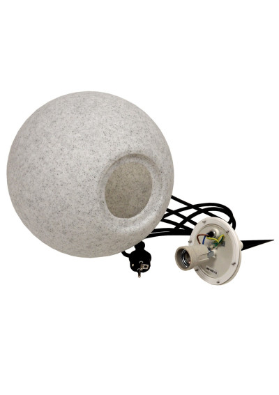 Kula ogrodowa E27 30cm kamienna | LEDownia.pl