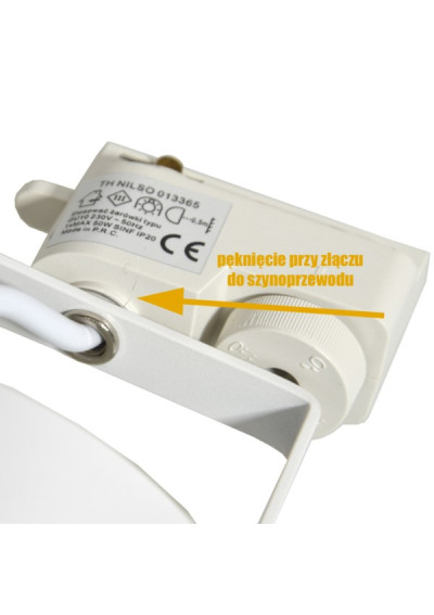 Oprawa Eclofitowa Rosso biała szynoprzewód 1-f WADA | LEDownia.pl