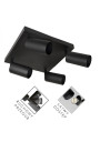 Lamp spotlight FOLIO 4xGU10 Black kwadrat