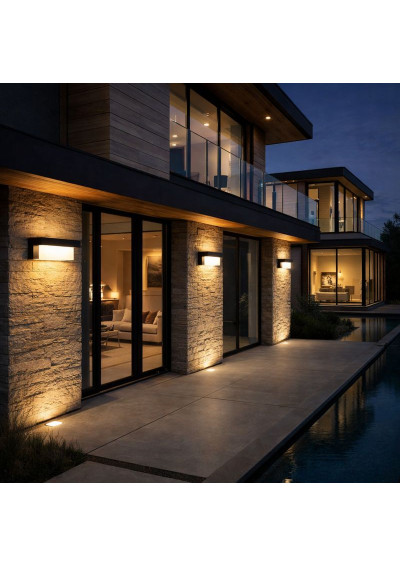 Oprawa elewacyjna Velora 12W IP54 czarna | LEDownia.pl