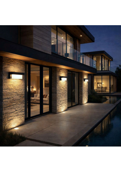 Oprawa elewacyjna Velora 12W IP54 czarna | LEDownia.pl