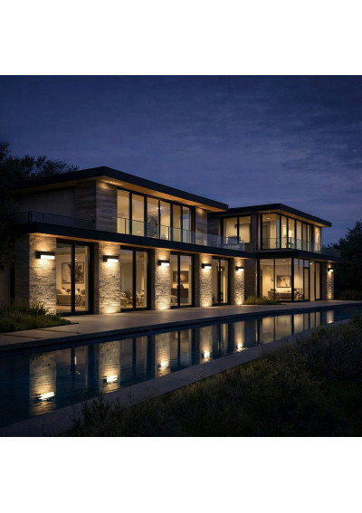 Architectural facade luminaire Velora black 12W IP54