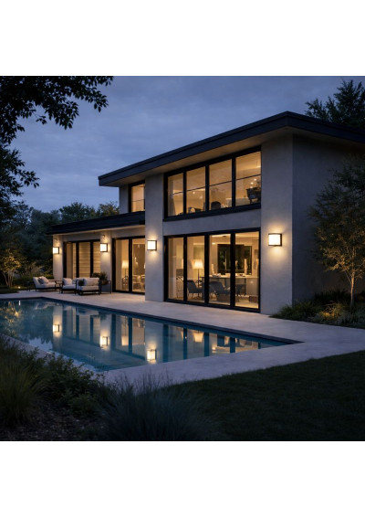 Velora-Q facade luminaire 1x E27 Black | LEDownia.pl