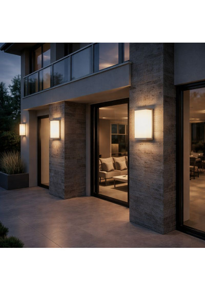 Oprawa elewacyjna LED Velora D 12W DW szara | LEDownia.pl