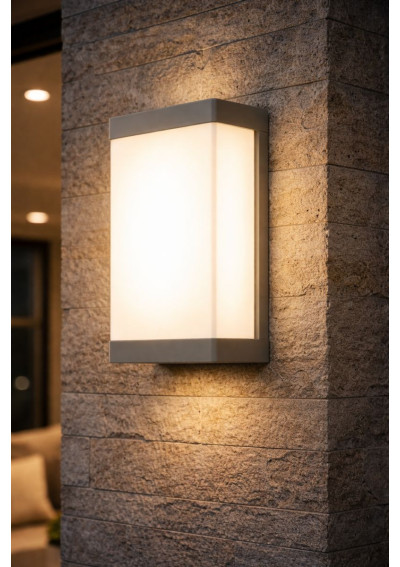 Oprawa elewacyjna LED Velora D 12W DW szara | LEDownia.pl