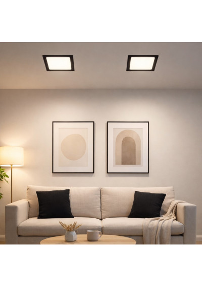Panel led Gere 18W 230V 4500K czarny