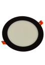 Panel led okrągły Gerd 12W 4000K czarny