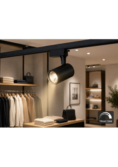 Dimmable LED Track Light 30W TRIAC Black | LEDownia.pl