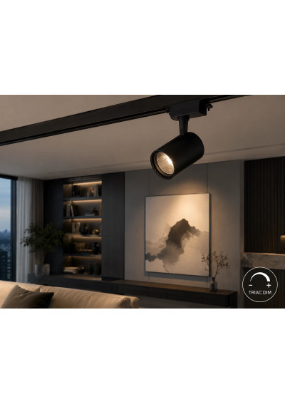 Reflektor szynowy LED DIM 30W TRIAC czarny | LEDownia.pl
