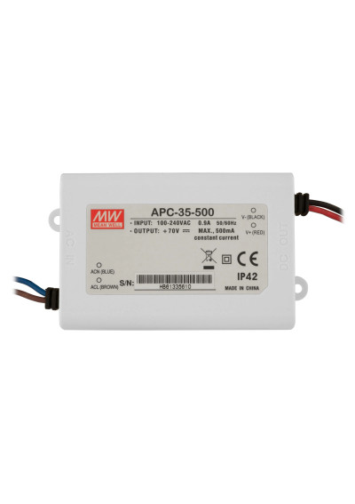 Mean Well APC-35-500 – 35 W 500 mA constant-current LED driver