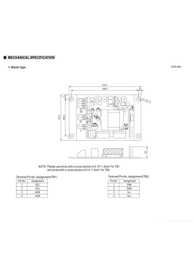 Zasilacz LED CV PWM Mean Well IDPV-25A-36 25,2 W 36 V DC – wymiary