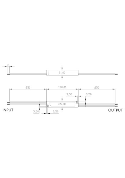Zasilacz GLP GPV-12-12 12 W 12V DC CV IP67 – wymiary