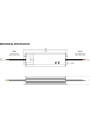Zasilacz GLP GLG-100-12A 100 W 12V DC CV IP65 – wymiary