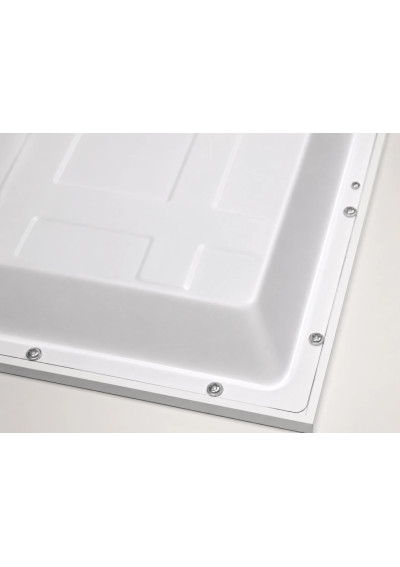 CHS 595×595 mm LED panel – rear housing and construction detail