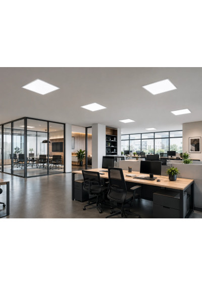Oświetlenie biura panelami LED CHS 595×595 mm