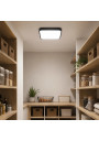 Luxa LED Ceiling Light 2E27 Anthracite 330x330x80