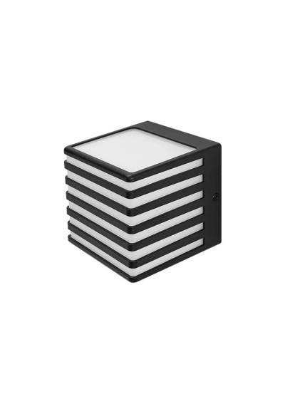 Wall Cube GX53 black outdoor wall light – main view