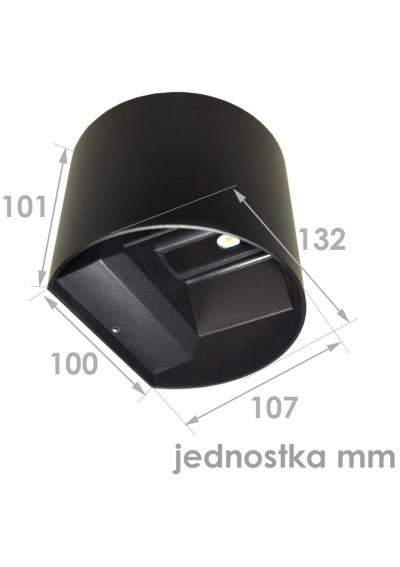 Kiron Round – wymiary 132 × 107 × 101 mm