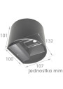 Kiron Round – 132 × 107 × 101 mm dimensions