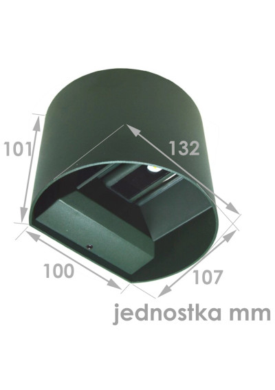 Kiron Round – wymiary 132 × 107 × 101 mm