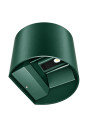 Kiron Round 2×3W 4000K Moss Green RAL6005 – widok od dołu na moduły LED i przesłony