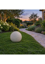 Garden sphere light E27 40 cm stone-effect in the garden
