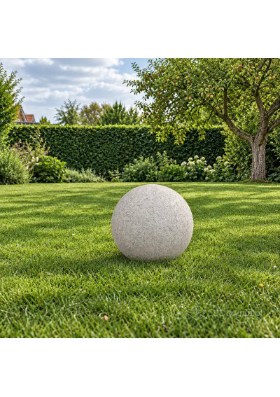 Garden sphere light E27 40 cm stone-effect in the garden