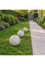 Garden sphere light E27 40 cm stone-effect in the garden