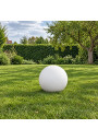 White E27 garden globe 35 cm in the garden