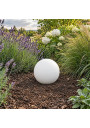White E27 garden globe 35 cm in the garden