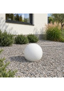 White E27 garden globe 35 cm in the garden