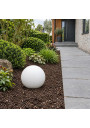White E27 garden globe 35 cm in the garden